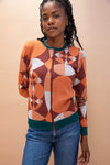 The Geo Zipper Cardigan